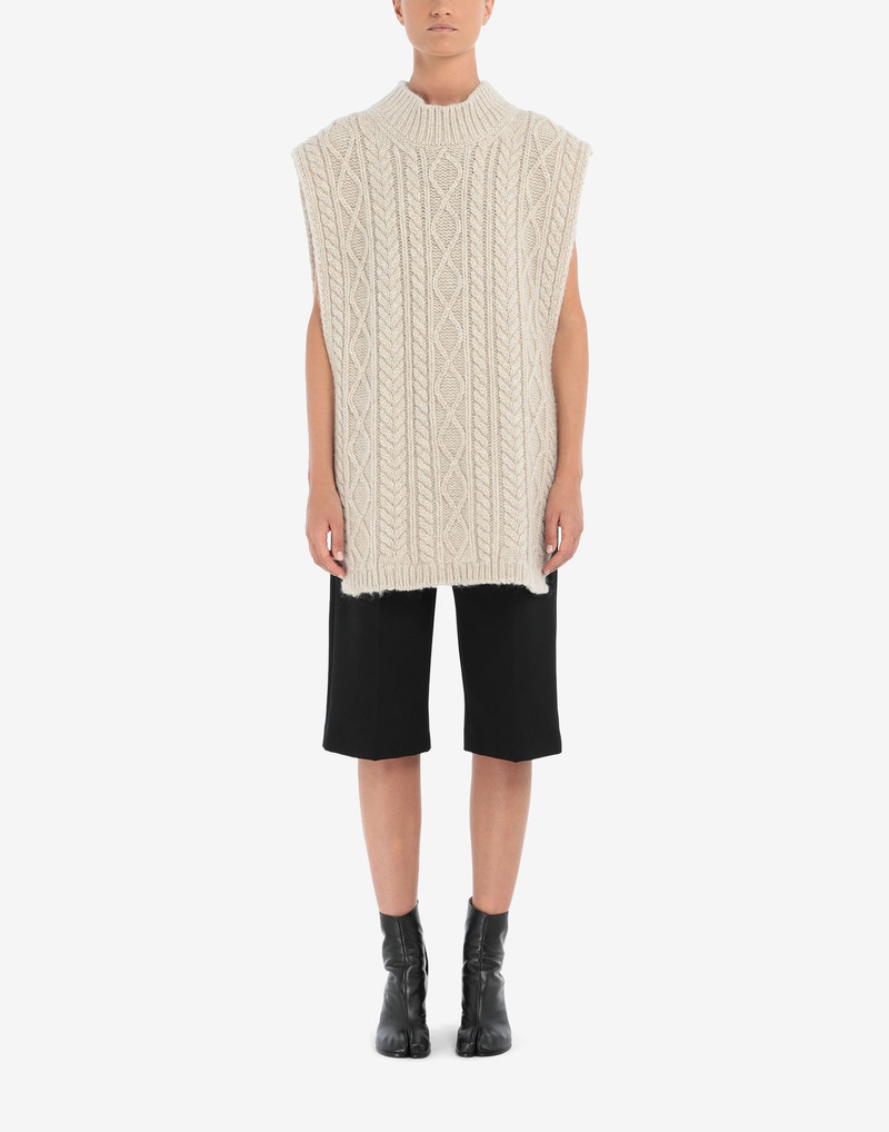 Maison Margiela Cable knit tabard outlook