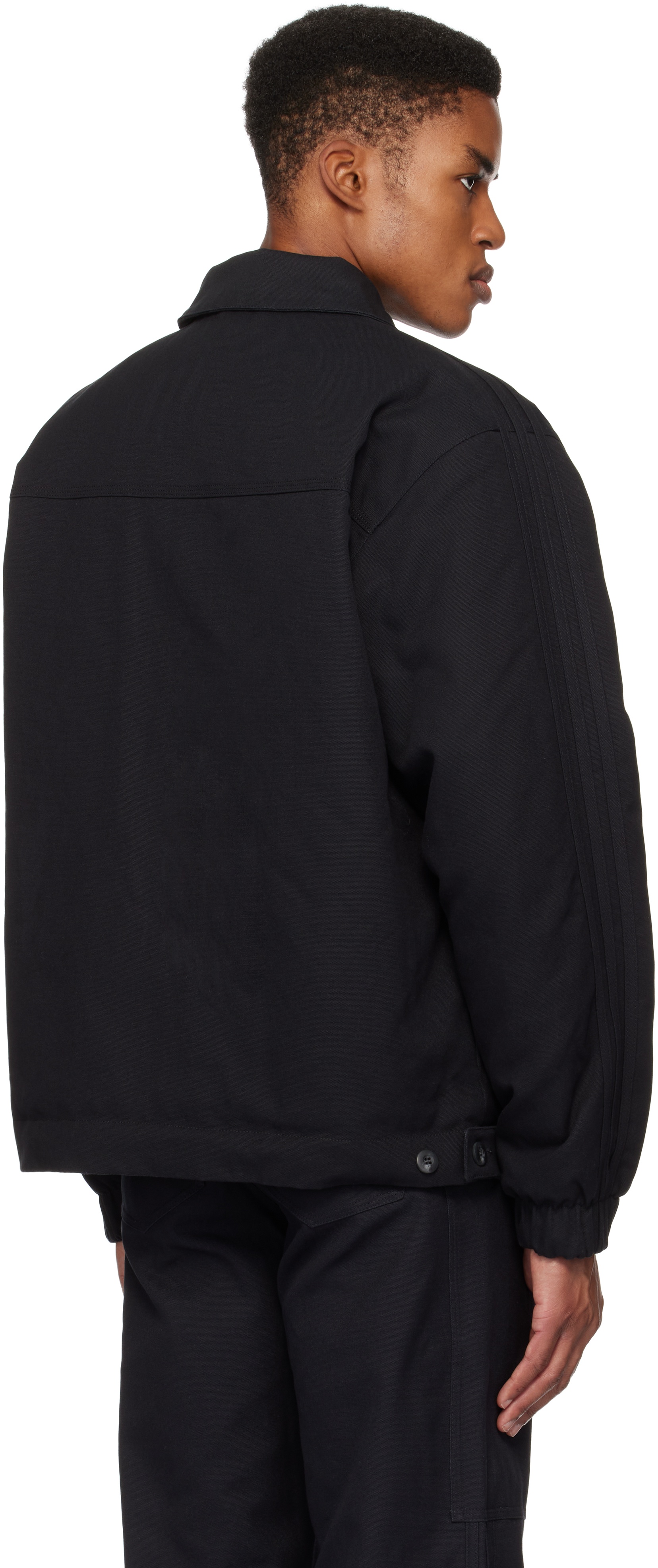 Black Premium Essentials Padded Jacket - 3