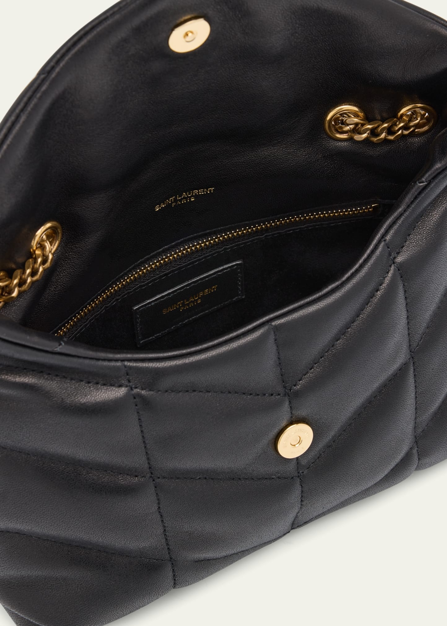 Lou Puffer Toy YSL Shoulder Bag in Quilted Leather - 4