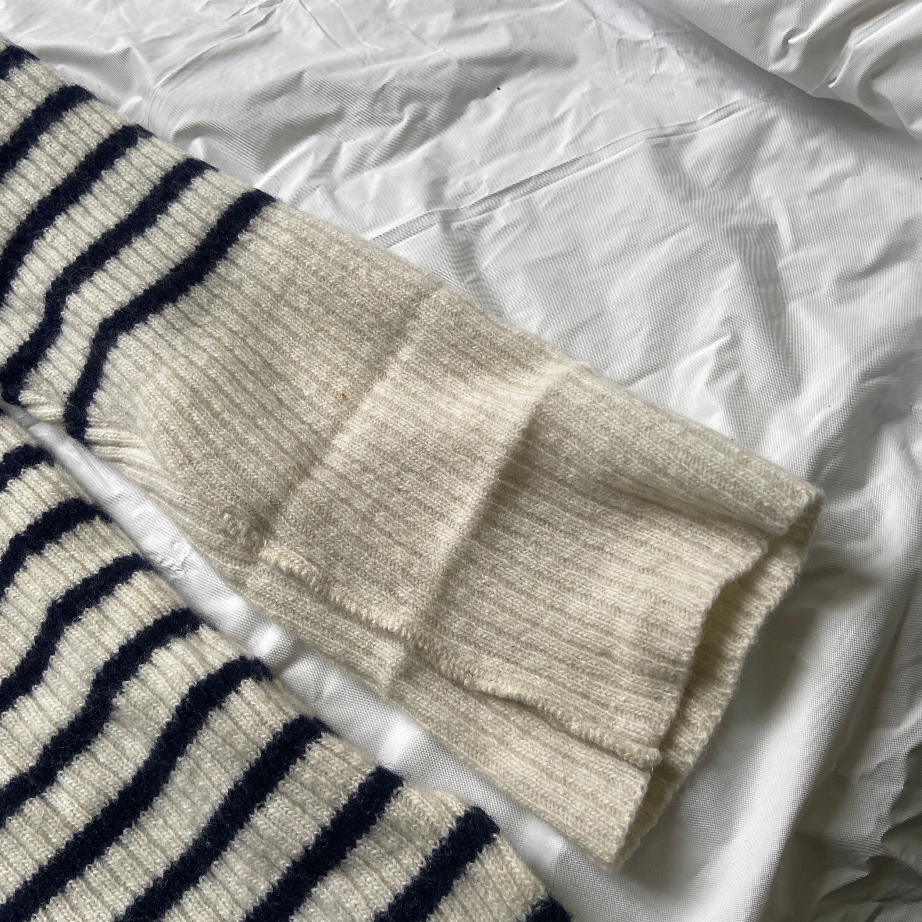 Jean paul gaultier jean’s striped knit oversized sweater S - 4