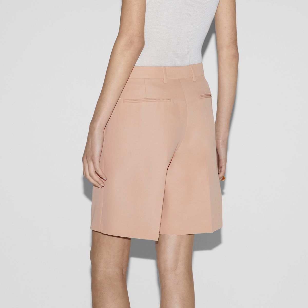 Wool mohair bermuda shorts - 4