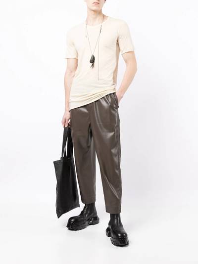 Rick Owens fine-knit short-sleeve top outlook