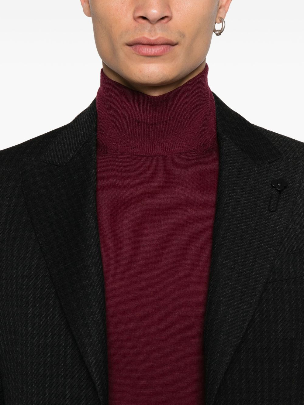 high-neck wool sweater - 5