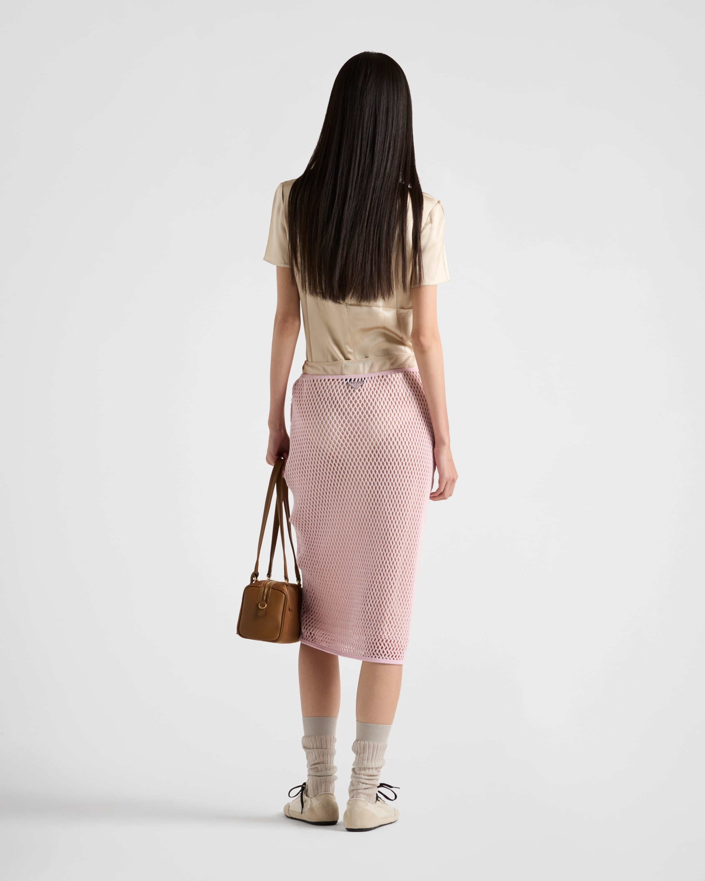 Cotton mesh skirt - 5