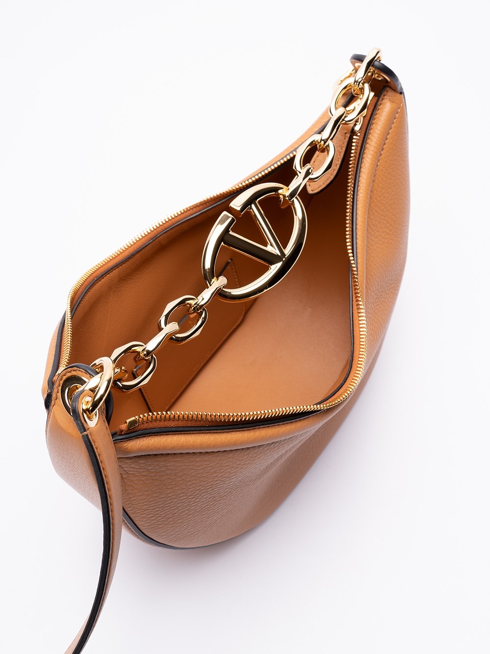 `VLogo Gate` Small Hobo Bag - 6