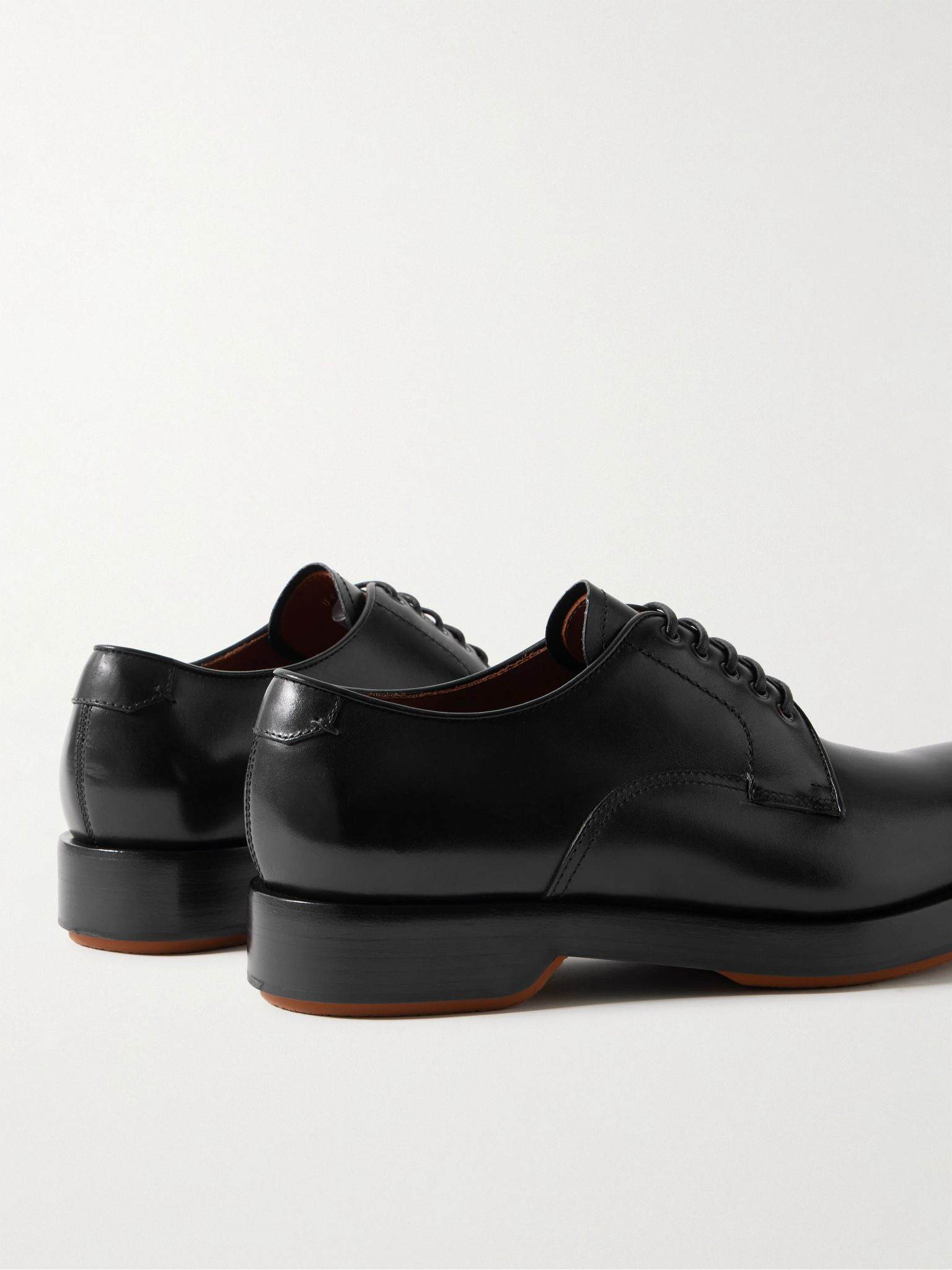 Udine Leather Derby Shoes Black - 5