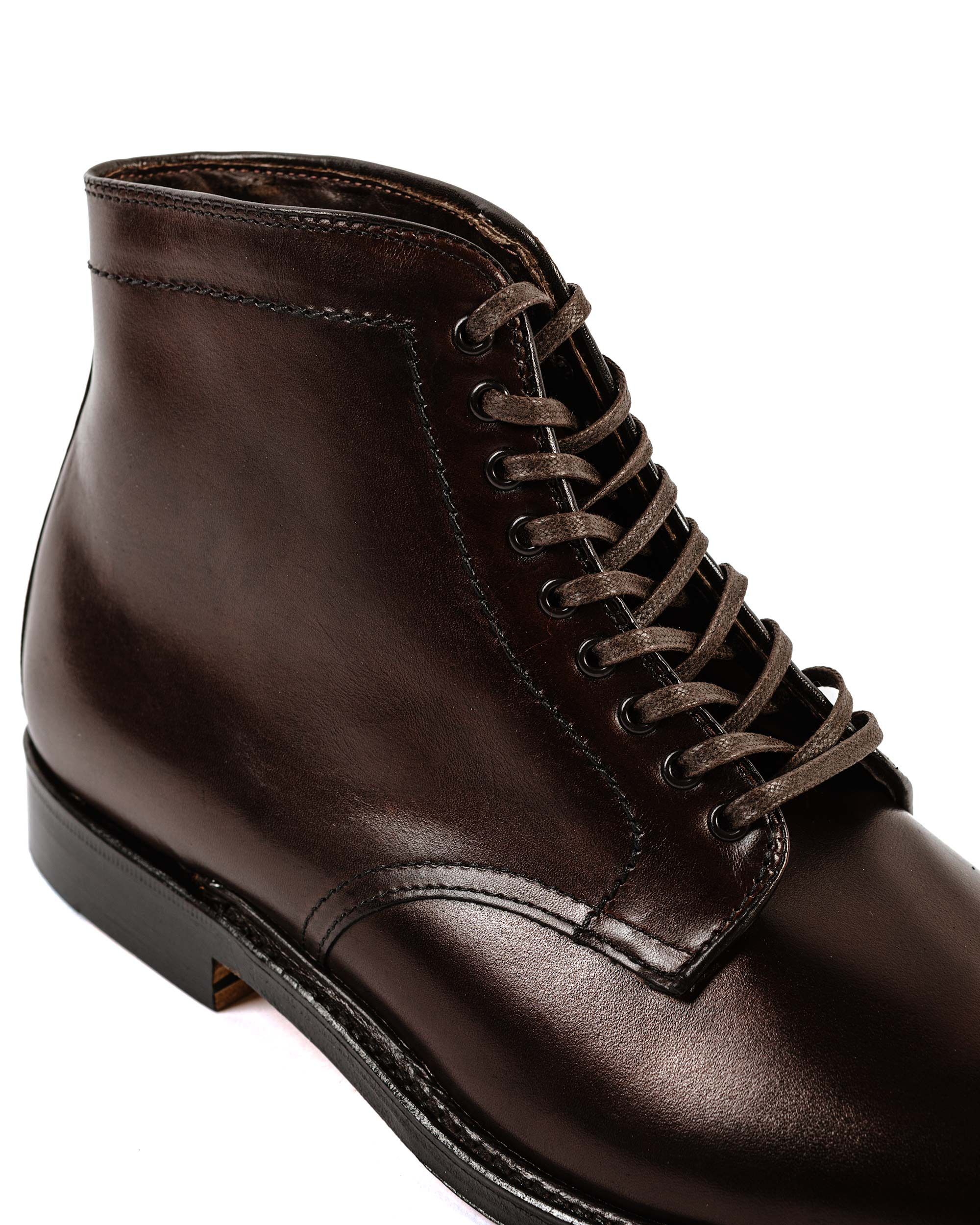 Plain Toe Boot Dark Brown Calfskin G2804 - 3