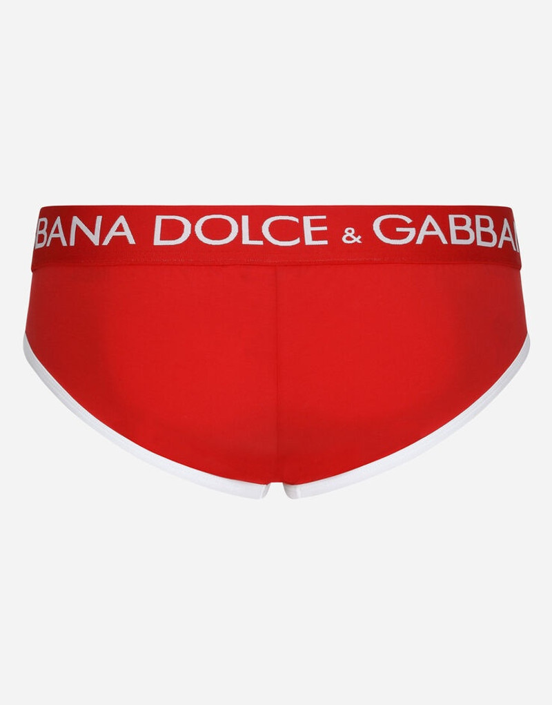 Dolce & Gabbana Two-way stretch jersey Brando briefs with contrasting piping outlook