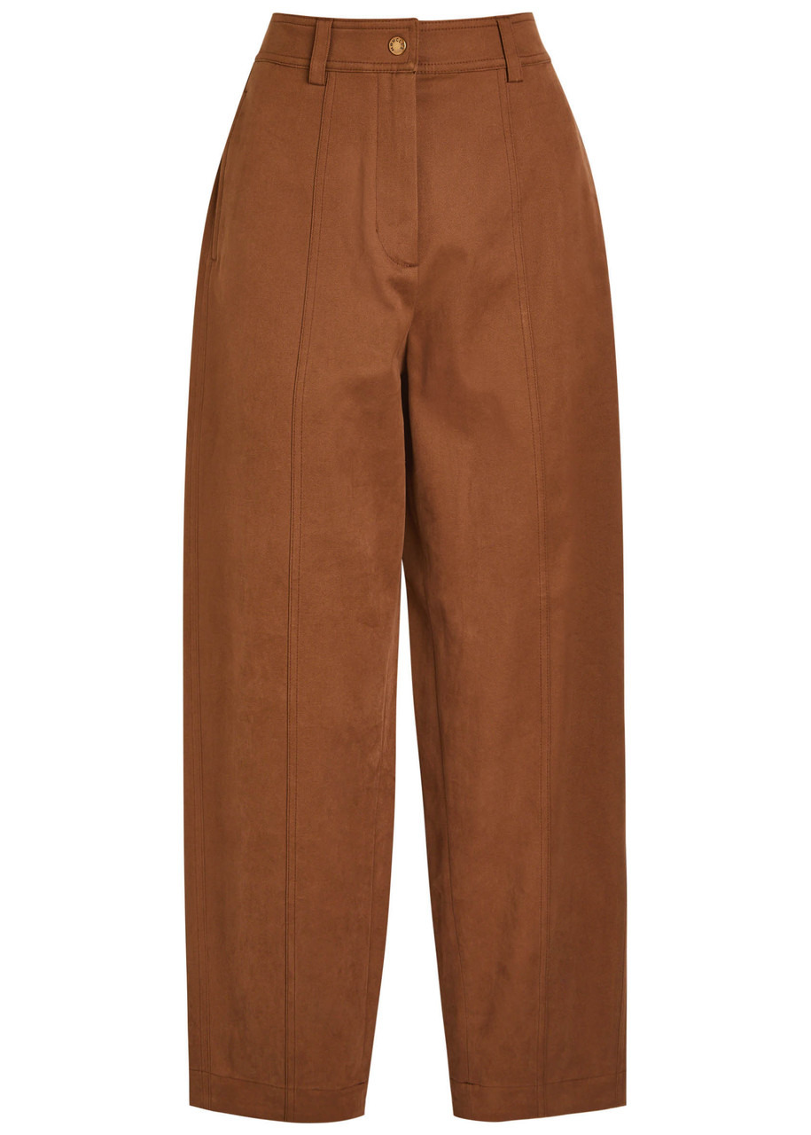 Moncler Barrel-leg Stretch-cotton Trousers - 6
