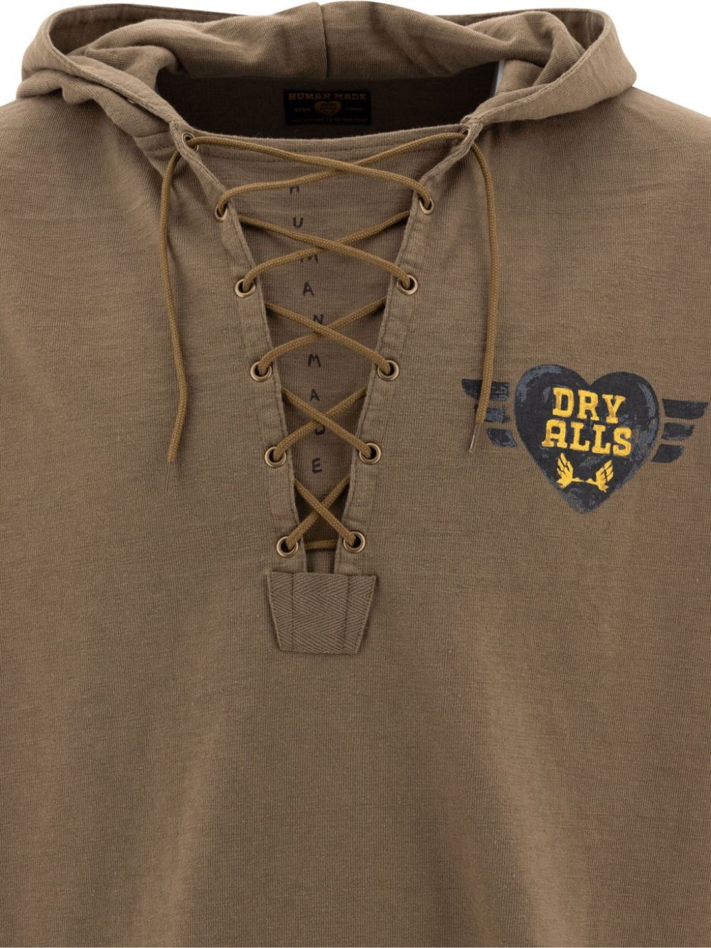 lace-up hoodie - 3