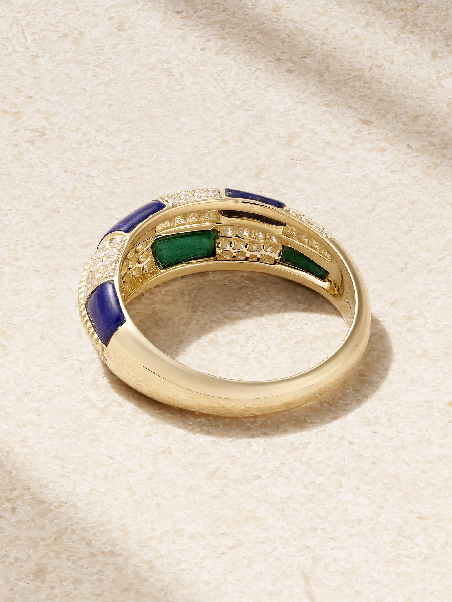 Alliance 9-karat gold multi-stone ring Gold - 3