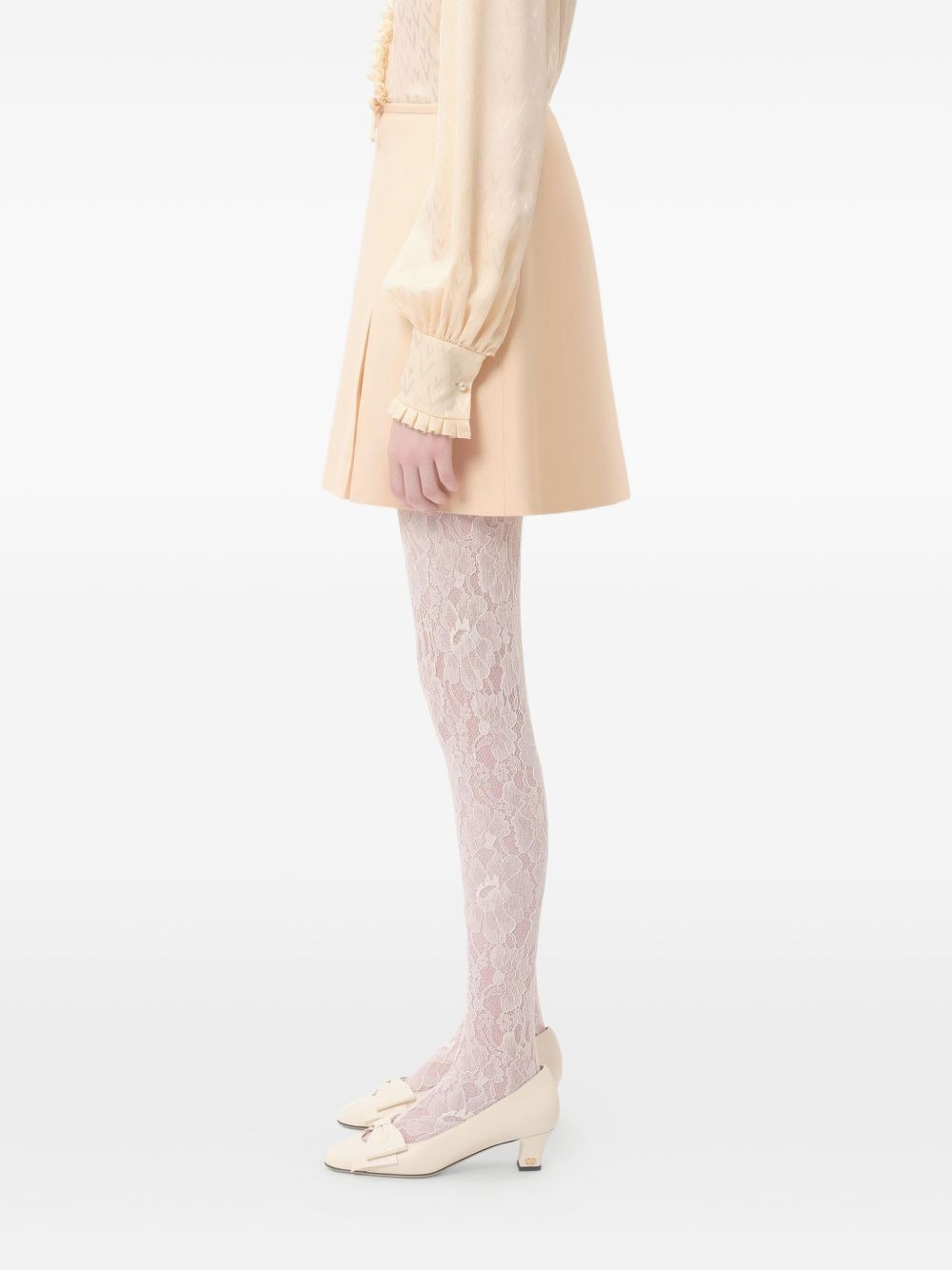 inverted-pleat mini skirt - 3
