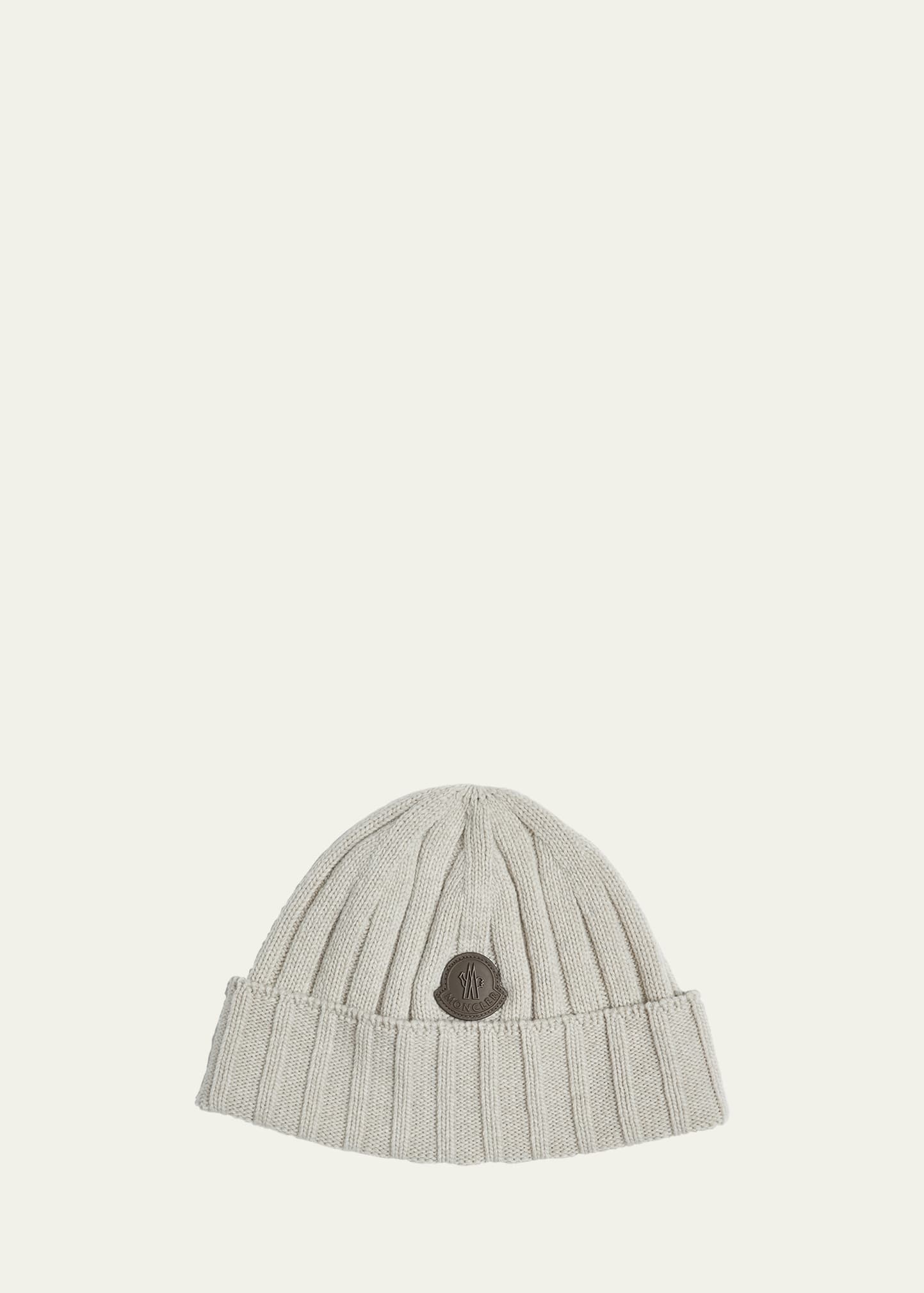 Men's Ribbed Wool Beanie - 1