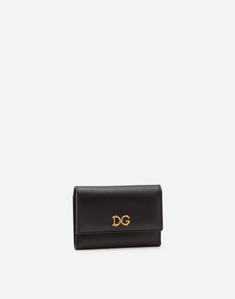 Small calfskin continental wallet with baroque D&G 2