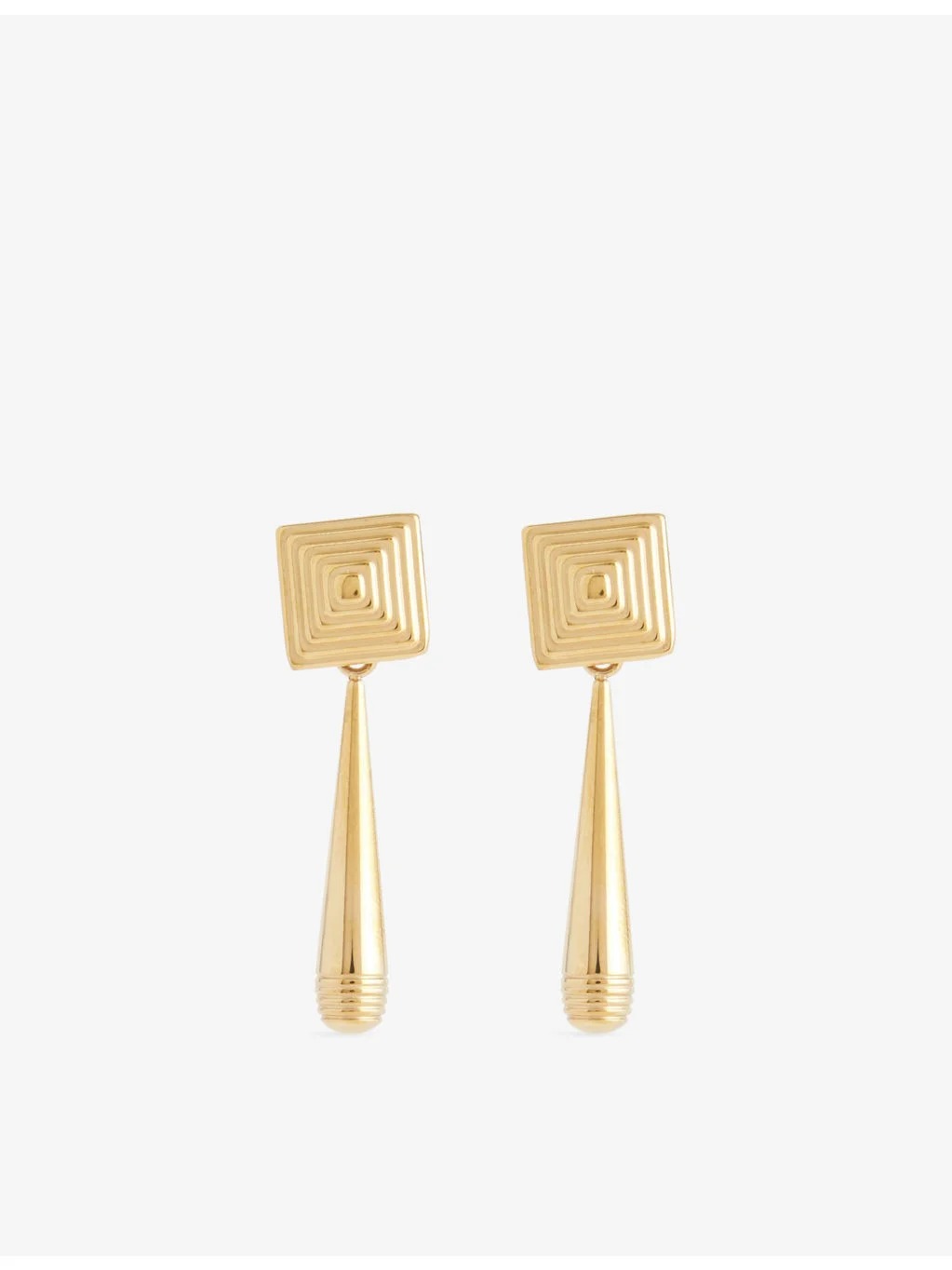 Iris 18ct Gold PVD Plated Stainless-Steel Earrings - 1
