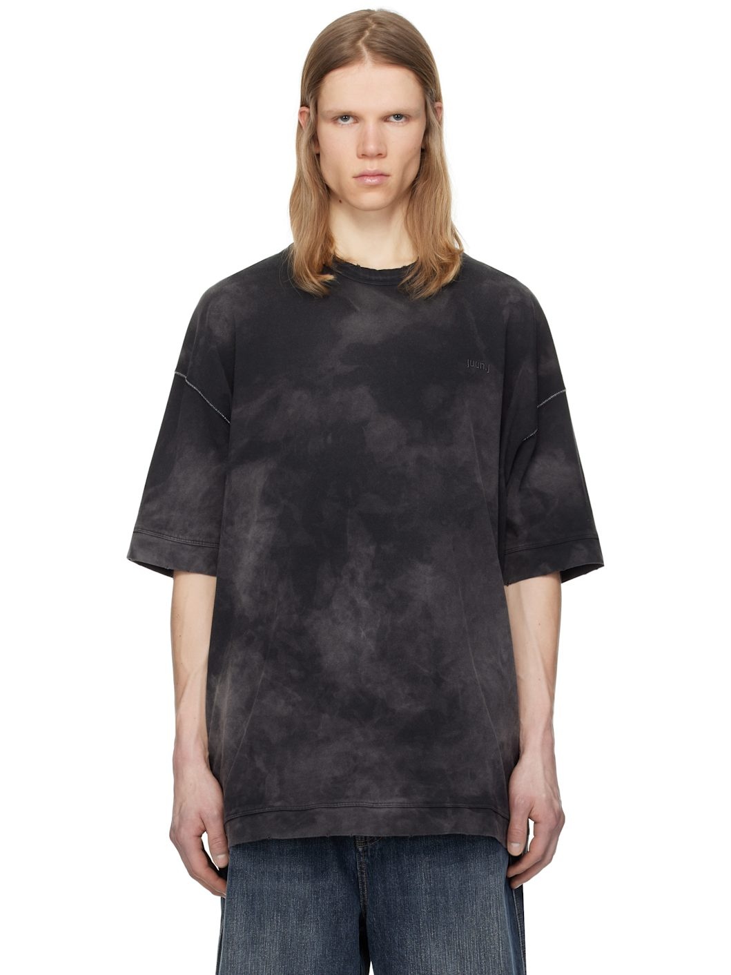 Juun. J Black New Dyeing Over Fit T-shirt - 1