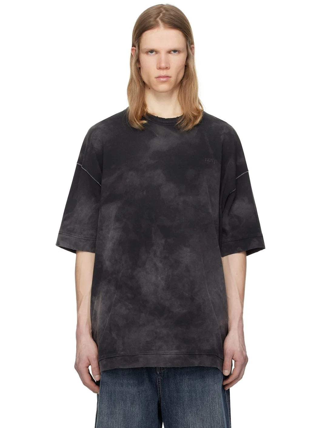 Juun. J Black New Dyeing Over Fit T-shirt - 1