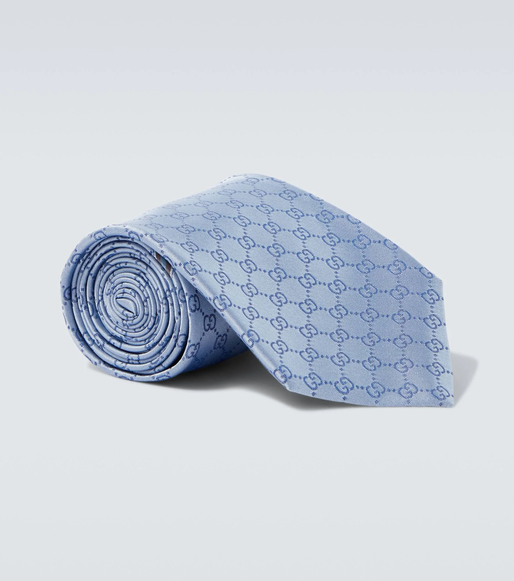 GG jacquard silk tie - 1