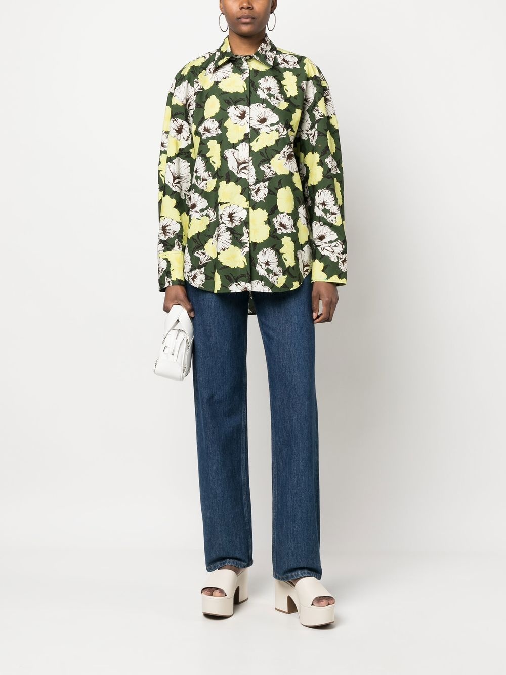 floral-print long-sleeve shirt - 2