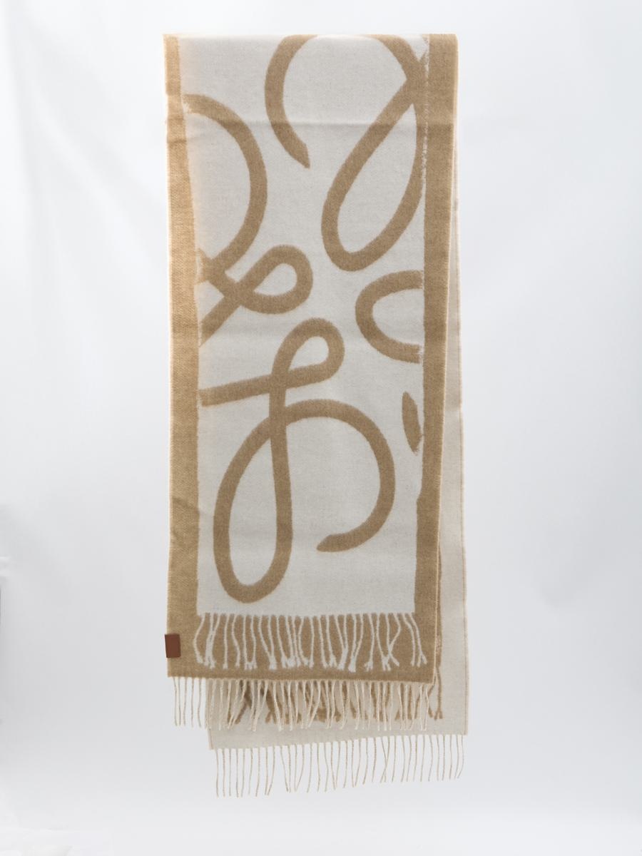 Loewe Scarf In Wool And Cashmere - 3