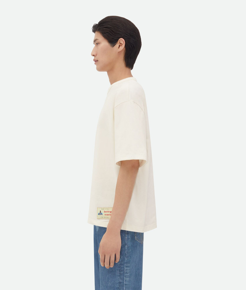 Bottega Veneta Cotton Jersey T-Shirt With Label outlook