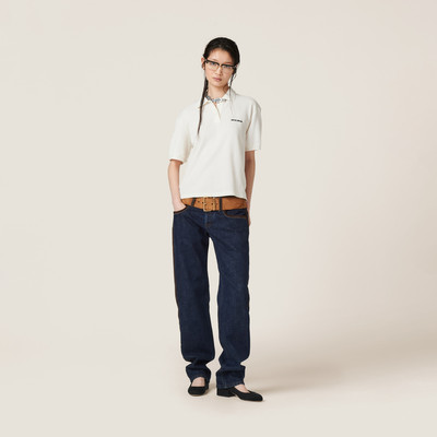 Miu Miu Five-pocket denim jeans outlook