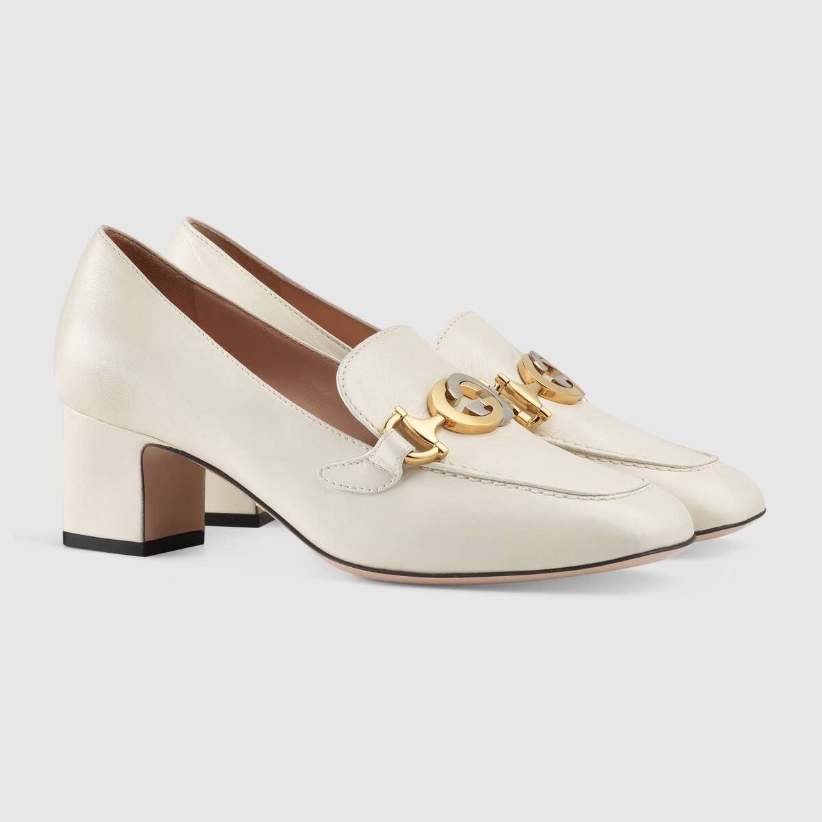 Gucci Zumi leather mid-heel loafer - 2