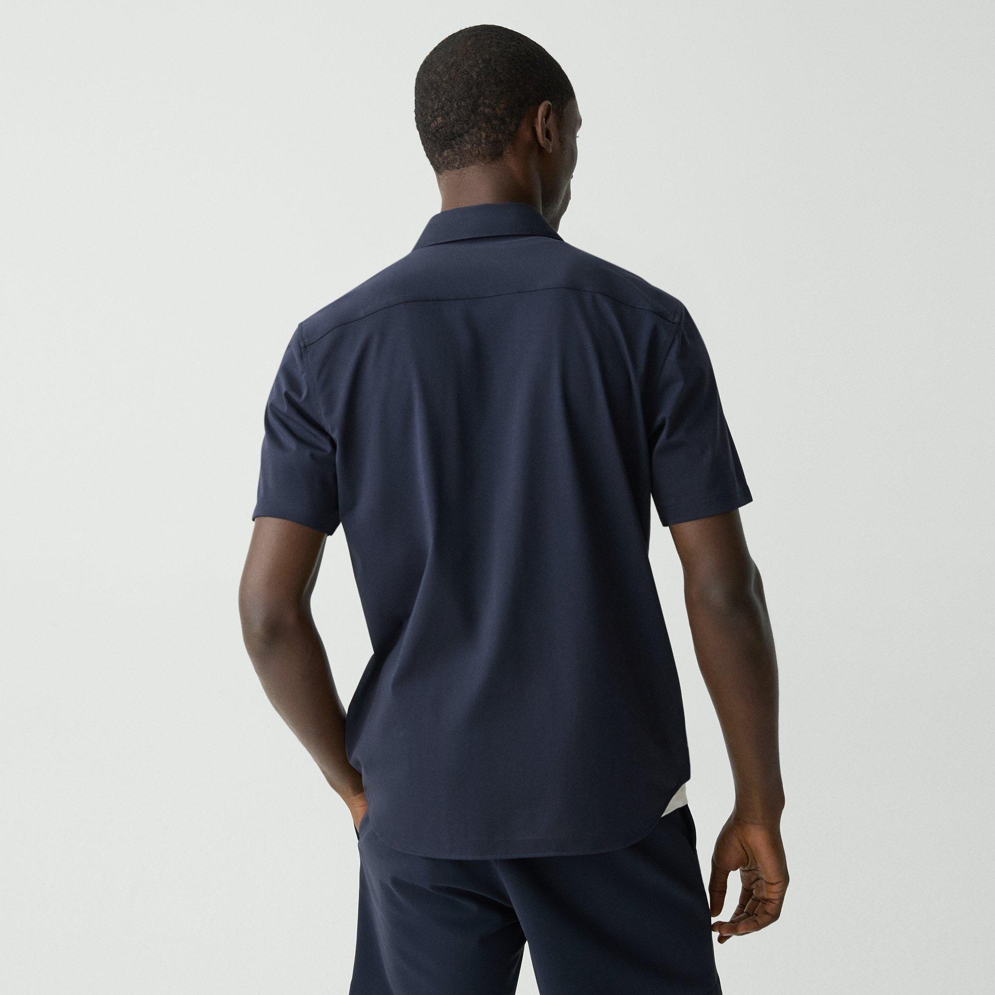 Irving Short-Sleeve Shirt in Structure Knit - 4