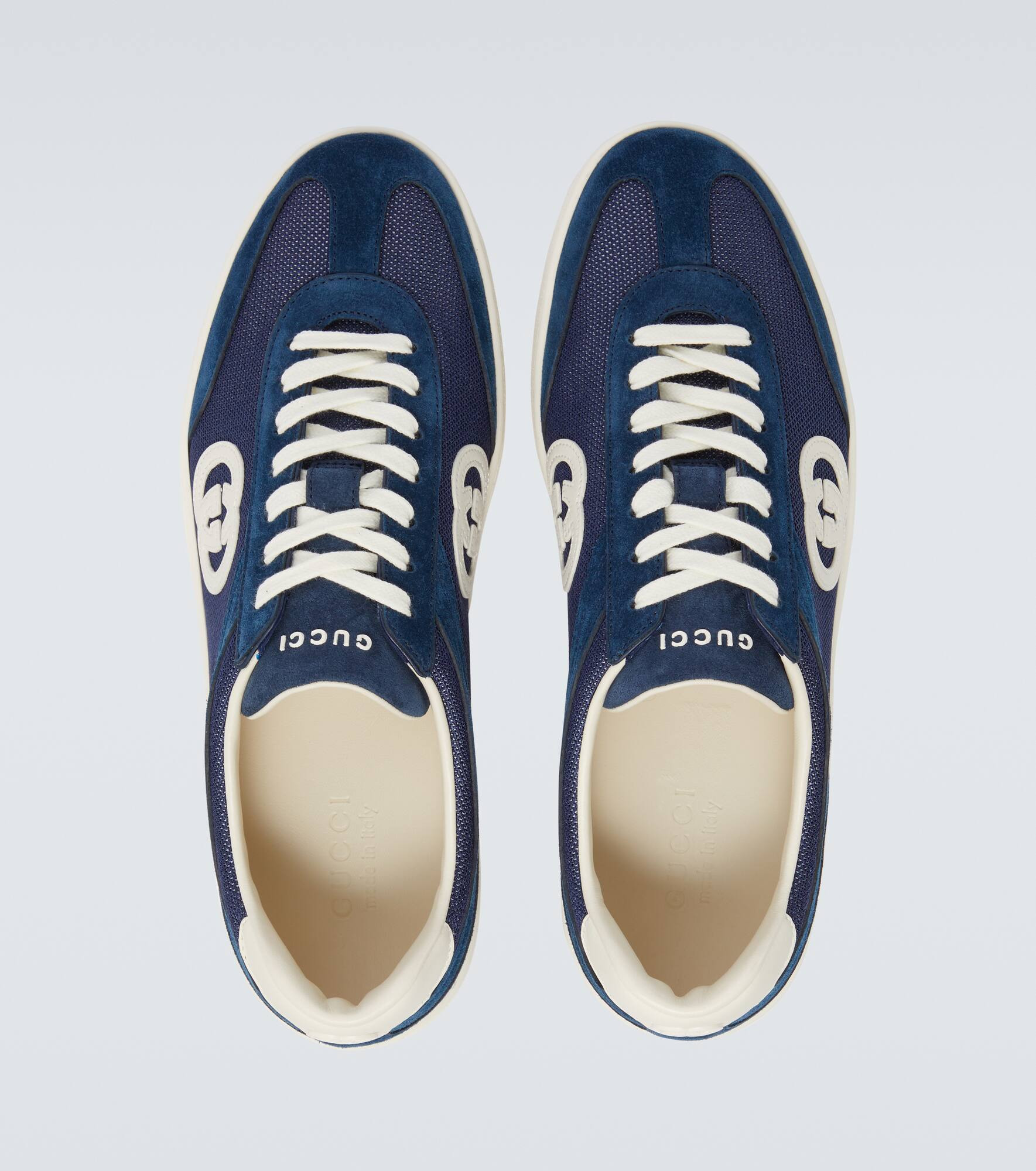 G75 suede and canvas sneakers - 4