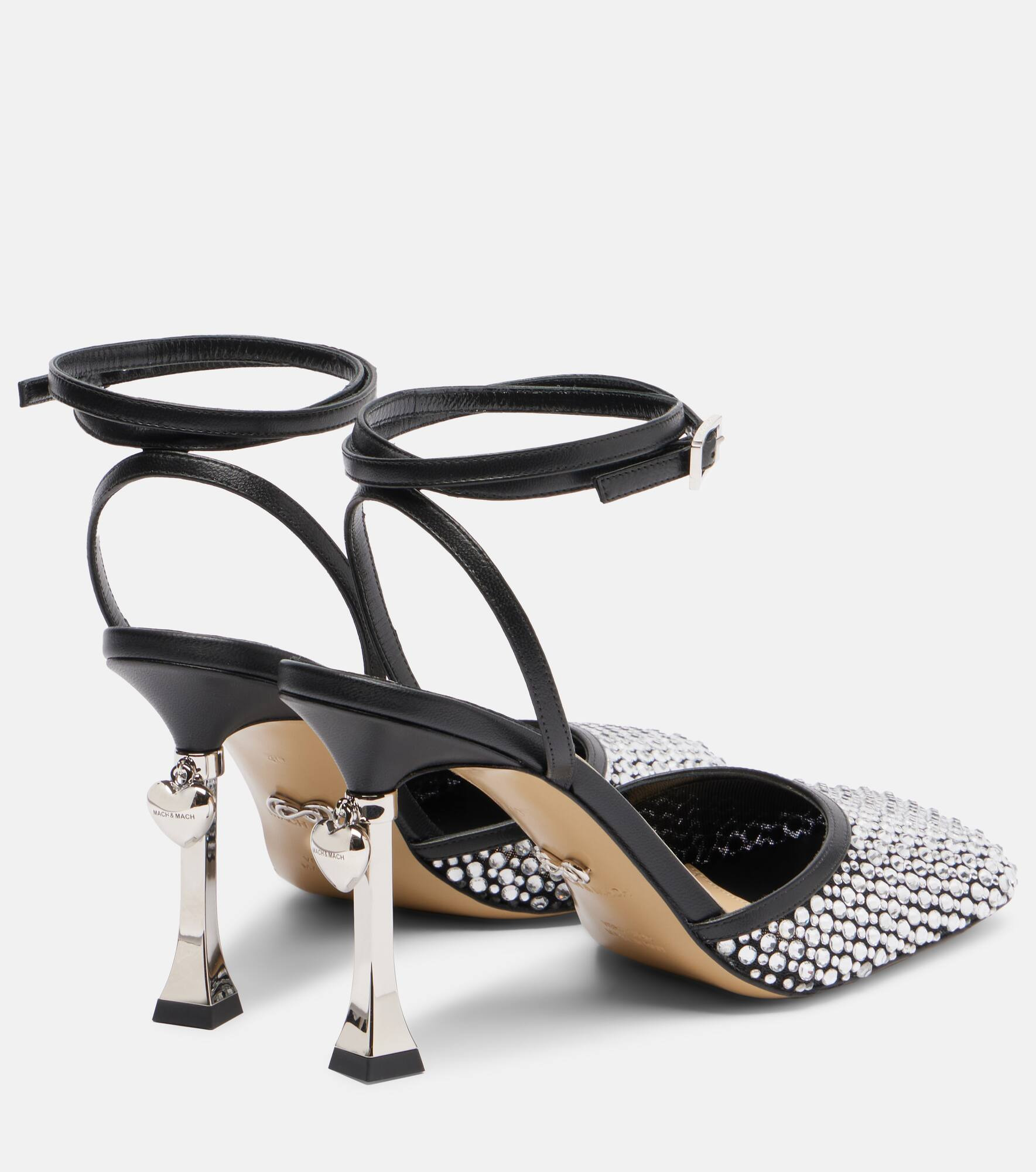 Puffy Heart Ring 95 leather pumps - 2