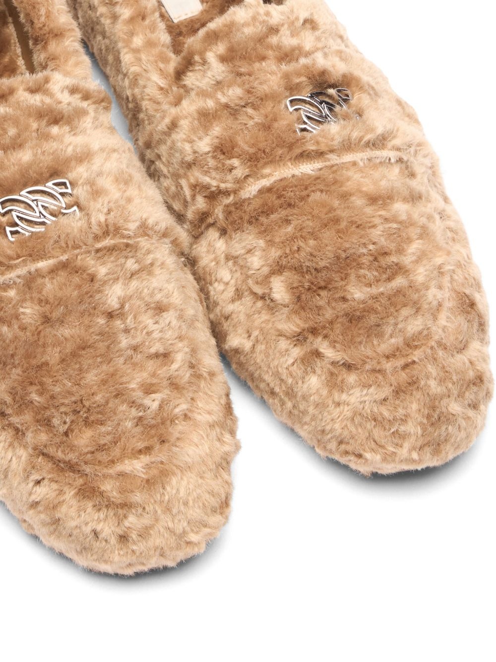 faux-fur loafers - 5