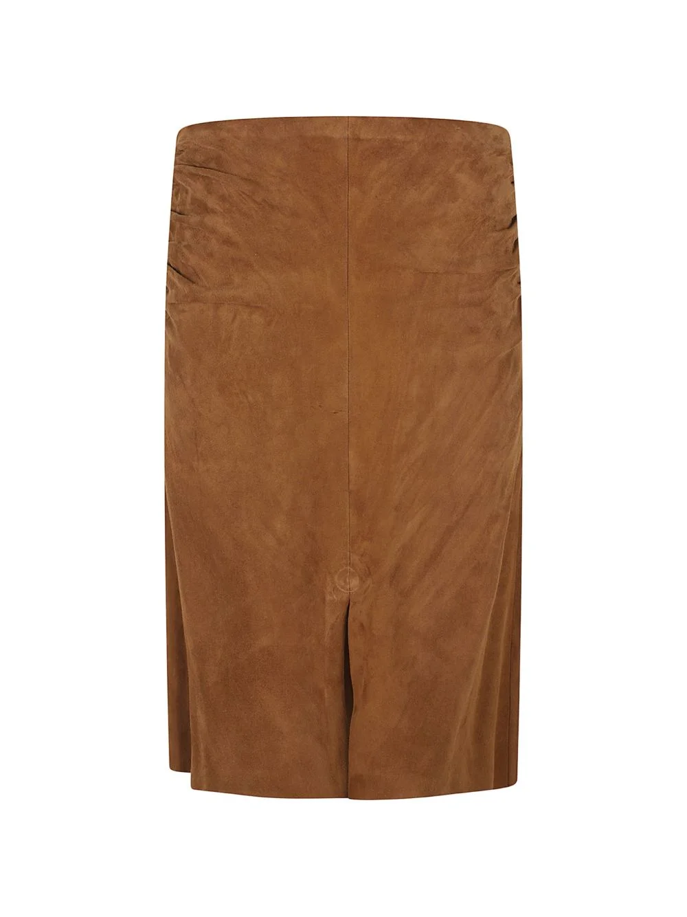 Ooma ruched suede skirt - 1