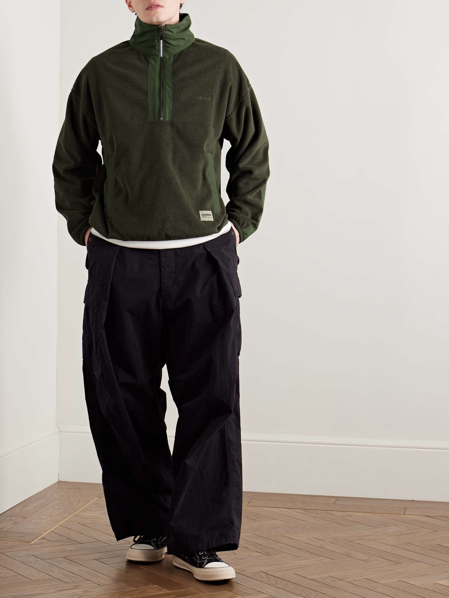 Logo-Embroidered Polartec® Fleece Half-Zip Sweatshirt - 2