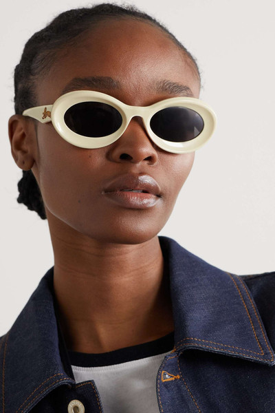 Loewe Loop oversized round-frame acetate sunglasses outlook