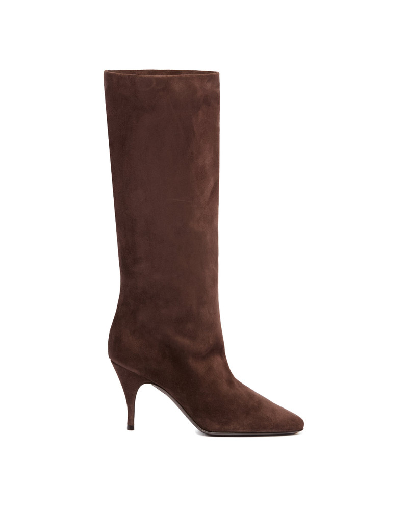herbert levine Brown Suede Silhouette Boots outlook