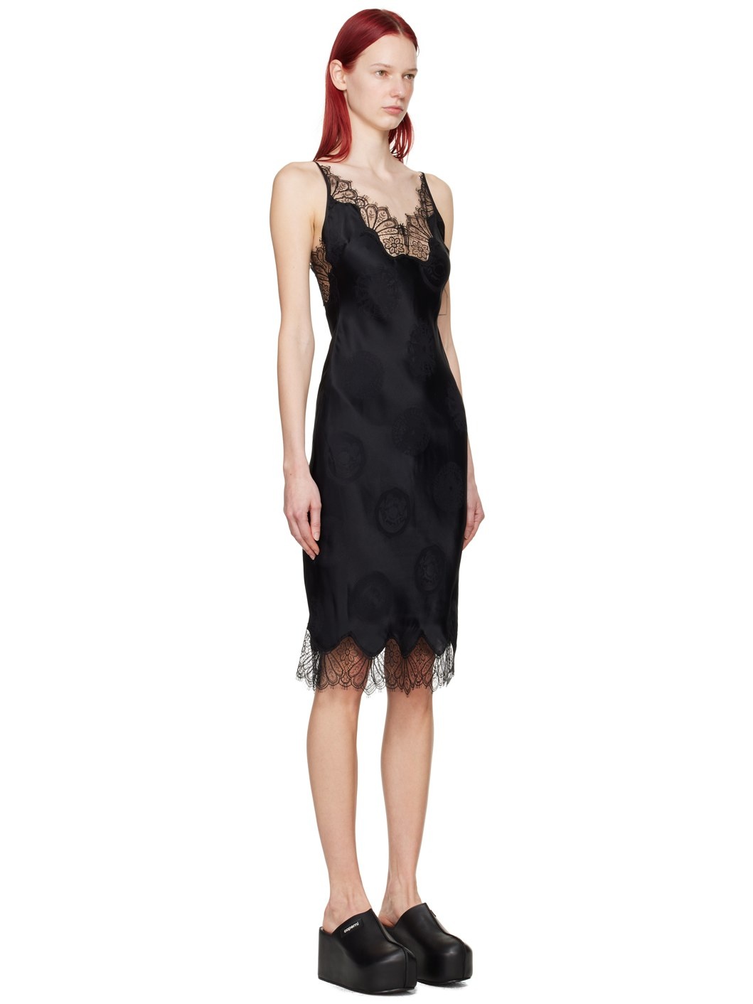 Black Cymatics Midi Dress - 2