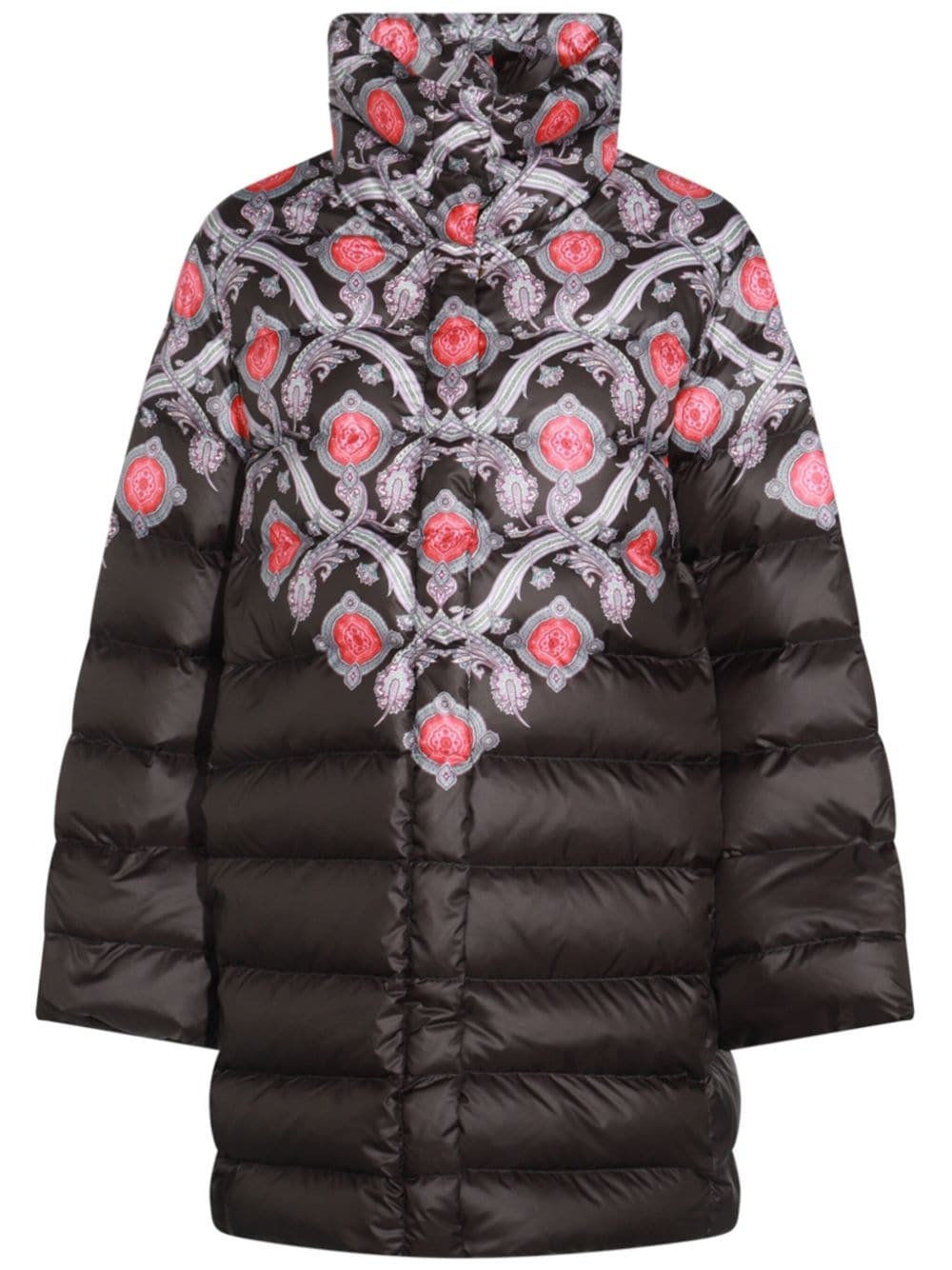 printed down coat - 1