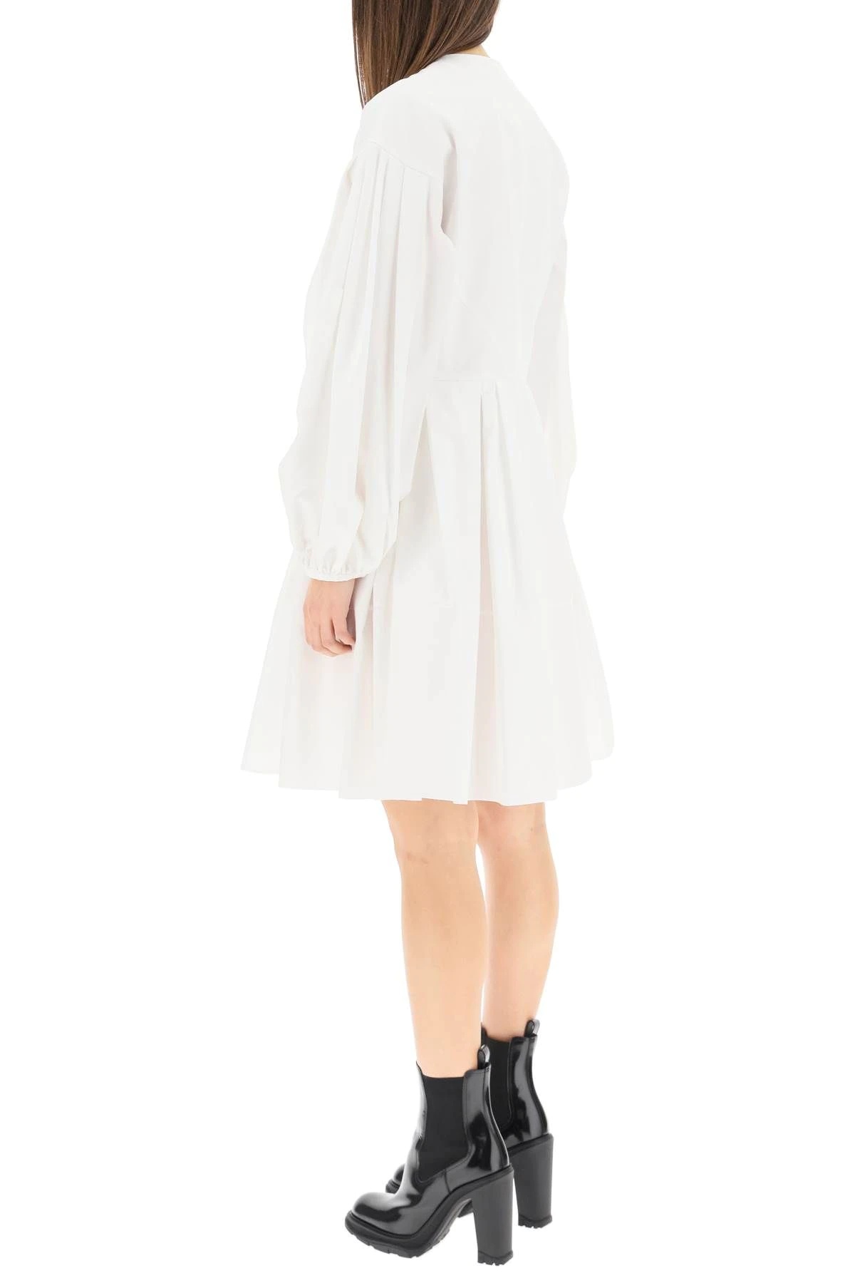 BLOUSON SLEEVE MINI DRESS - 4