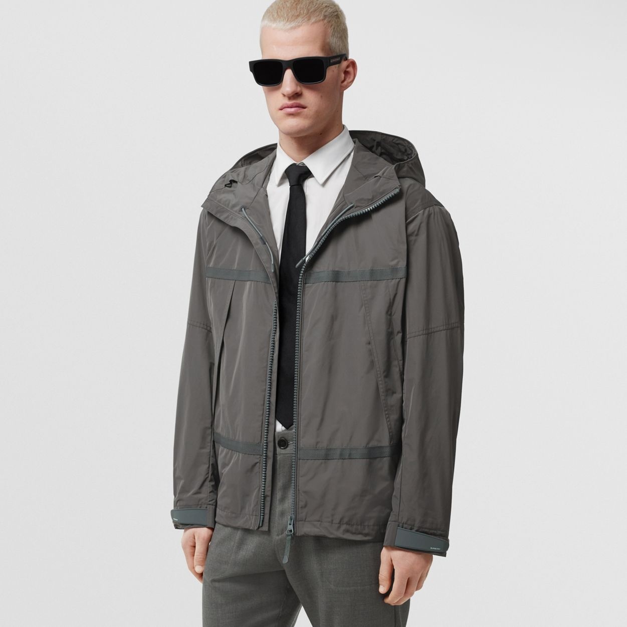 Logo Detail Lightweight Hooded Jacket - 7