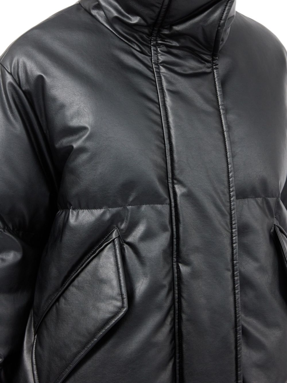 high-neck puffer jacket - 5