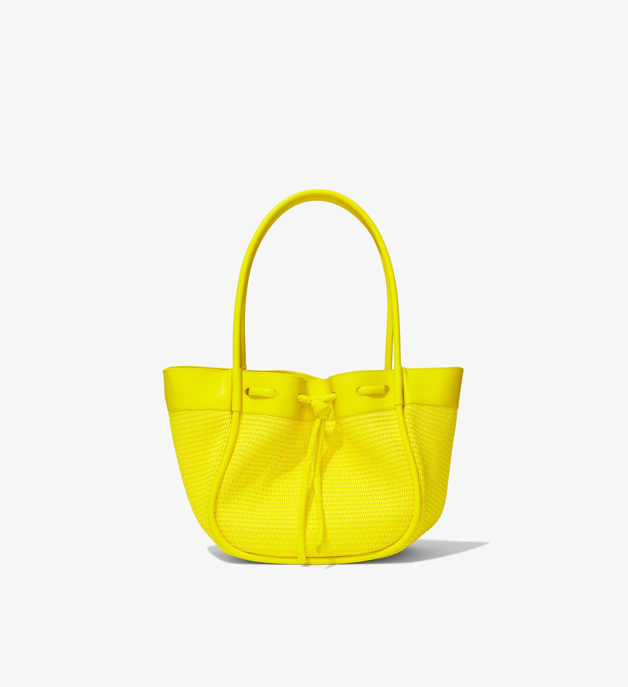 Raffia Ruched Tote - 1