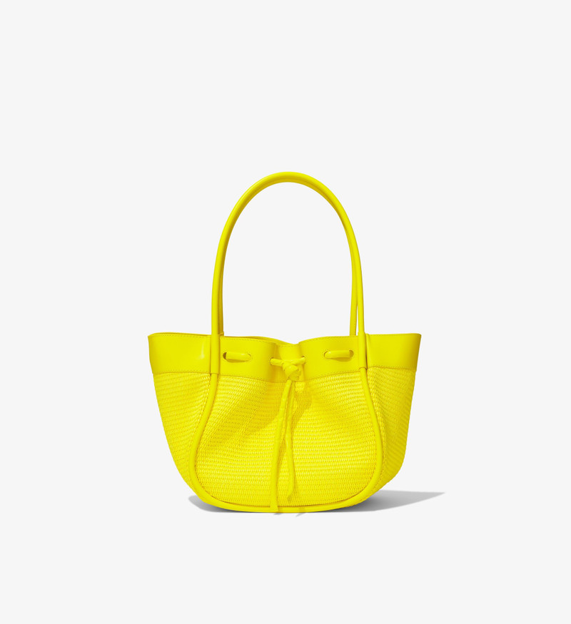 Raffia Ruched Tote 1