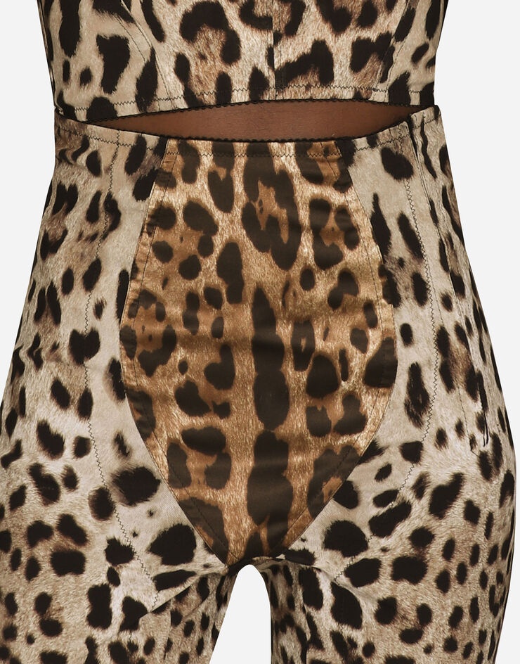 Leopard-print marquisette pants - 6