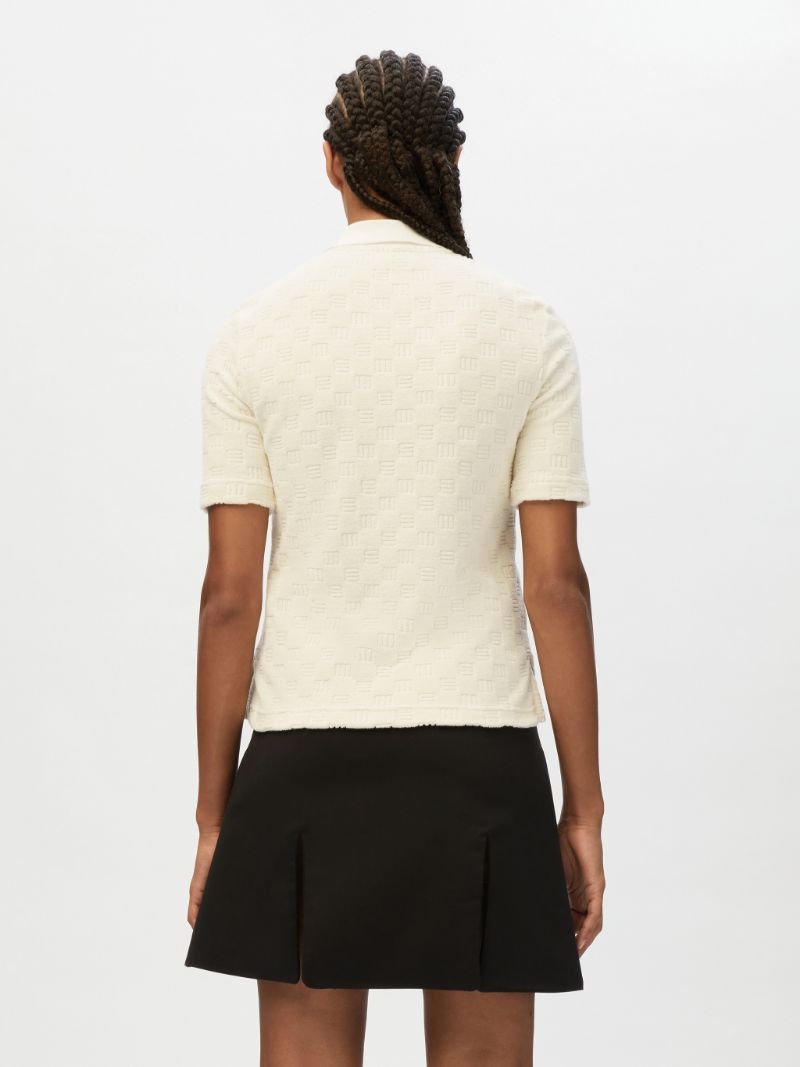 MONOGRAM HALF ZIP POLO - 5