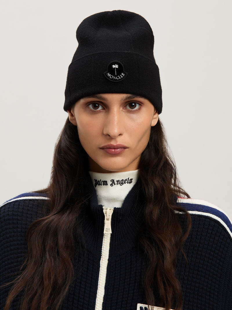 Palm Angels PaxMoncler check beanie outlook