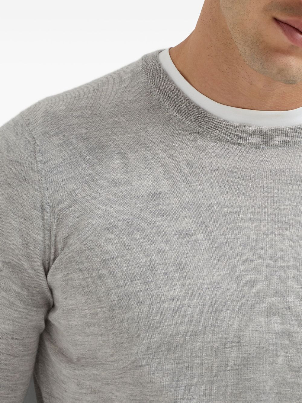 rib-trimmed relaxed-fit jumper - 6