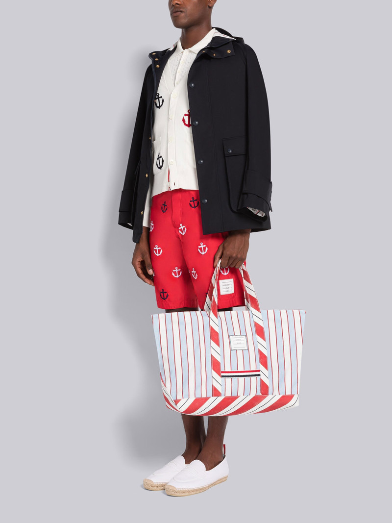 Washed Striped Canvas Medium Tool Tote 6