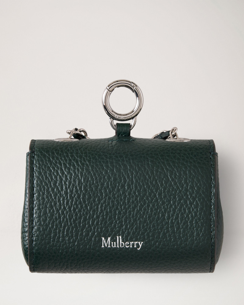 Lily Dog Treat Bag Mulberry Green Small Classic Grain 3