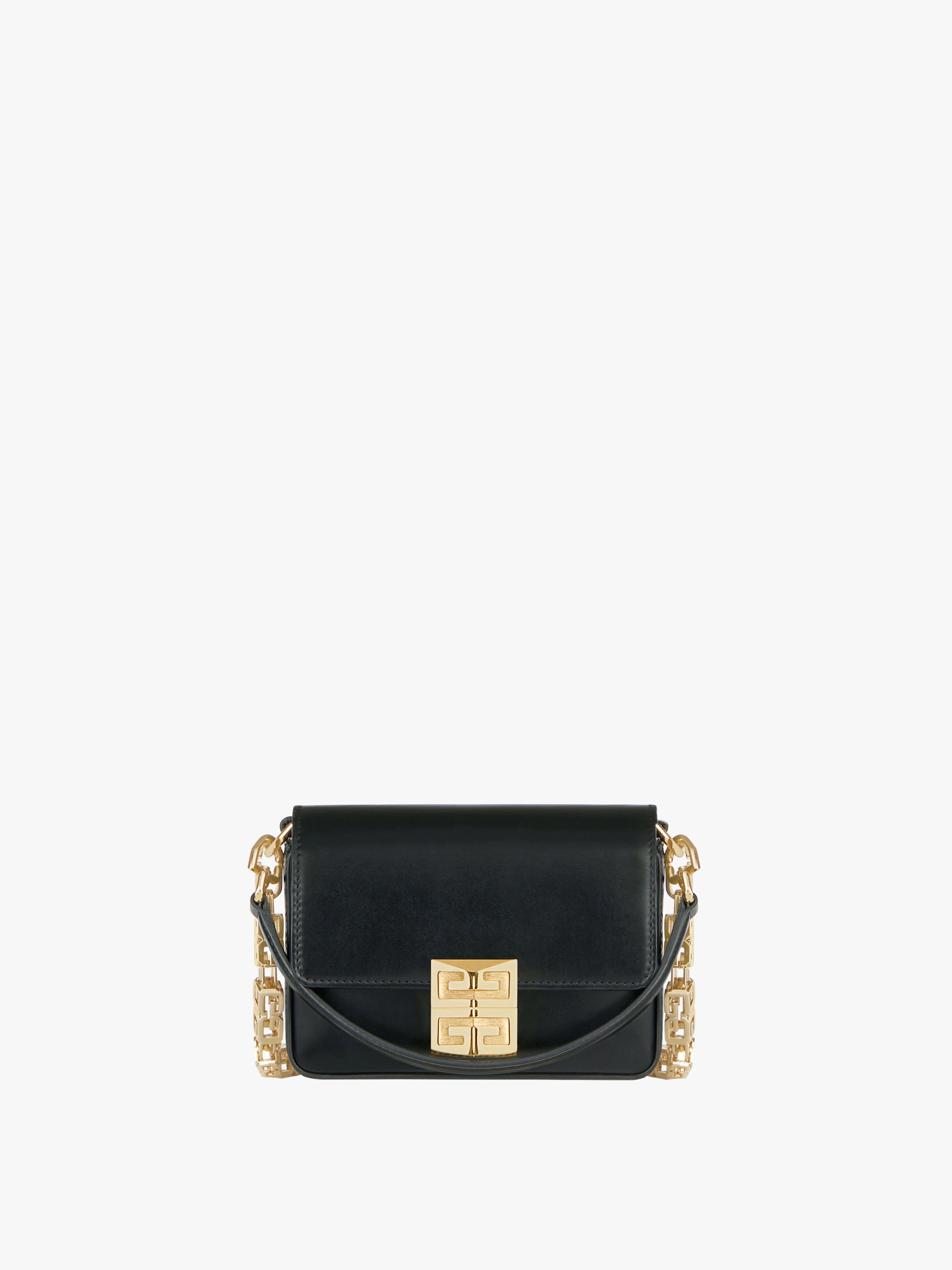 SMALL 4G BAG IN BOX LEATHER WITH CHAIN - 1