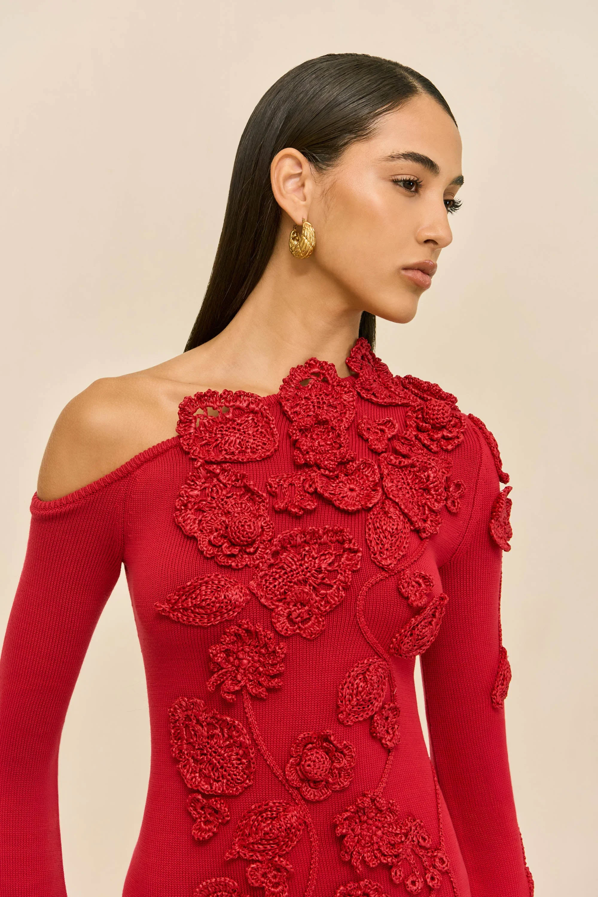 Cult Gaia KAELA KNIT DRESS - KD3603YN1543MRO